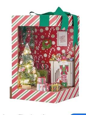 adidas Holiday Gift Box Diorama in Red, White & Green